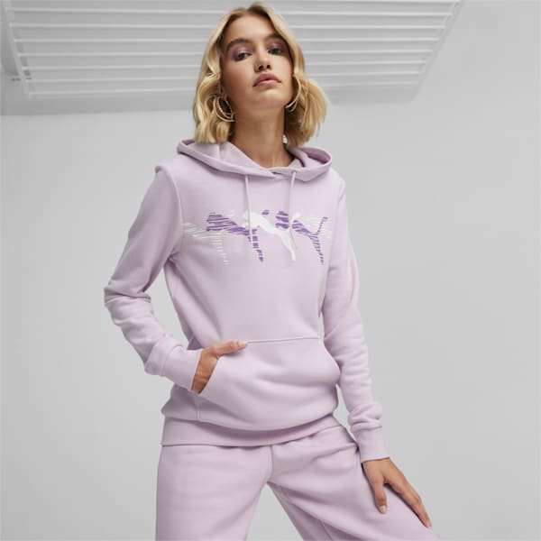 Calvin Klein Performance Womens Purple Sweatshirt Loungewear Plus